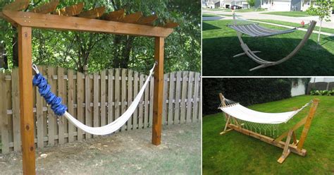 Without a doubt, it isn't for each situation veritable: 40 DIY Hammock Stand Ideas For Home And Garden ⋆ Bright Stuffs
