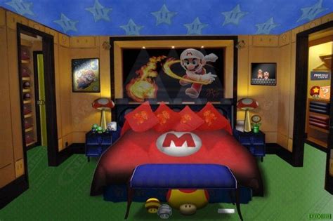 Super Mario Bedroom Furniture Design Mario Room Mario Bedroom Ideas
