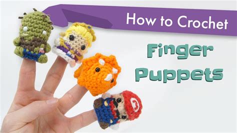 How To Crochet Amigurumi Finger Puppets Crocheting Pattern Tutorial