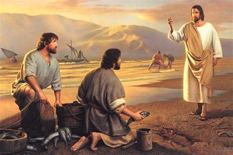 Jesus Calling His Disciples Catholic Man Night