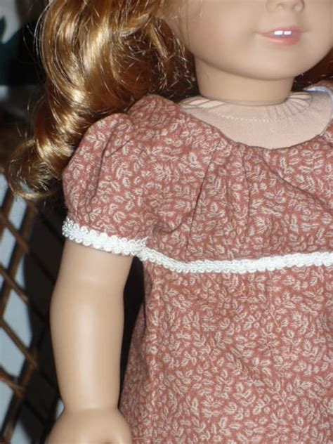 1812 regency era dress for american girl caroline 18 inch doll etsy