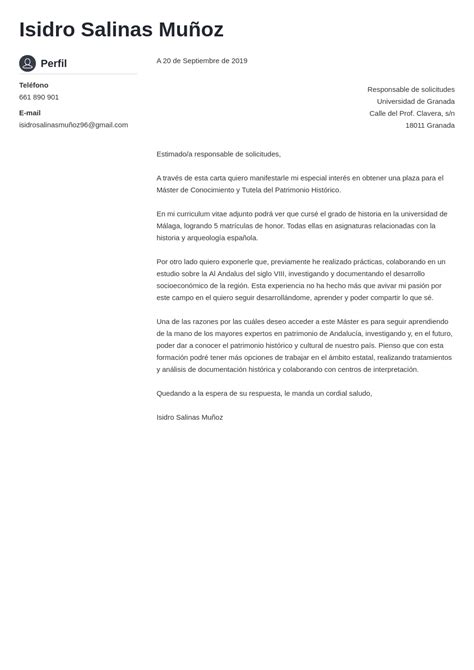Carta De Exposición De Motivos Ejemplo Gratis En Word Estructura De