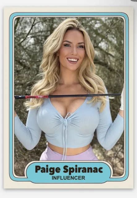 Paige Spiranac Golf Ig Model Sexiest Athlete Card 1150 Picclick Ca