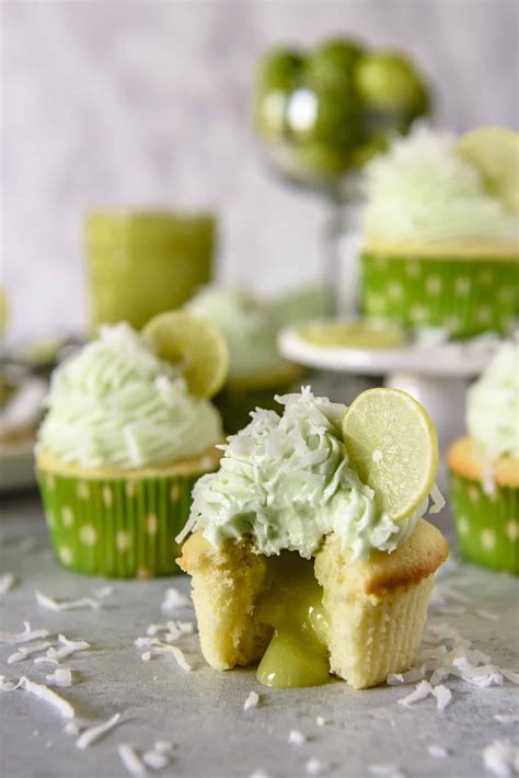 Coconut Lime Cupcakes With Key Lime Curd Filling The Crumby Kitchen