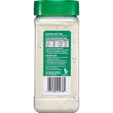 Try it on burgers, chicken, potatoes, rice, steamed veggies, popcorn and more. Hidden Valley Original Ranch Salad Dressing And Seasoning ...
