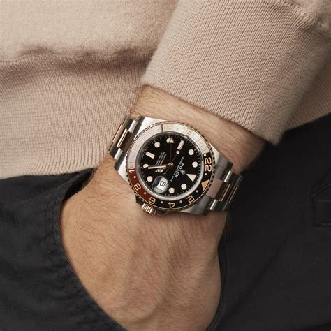 Rolex Gmt Master Ii Rootbeer Stainless Steel And Rose Gold Watch