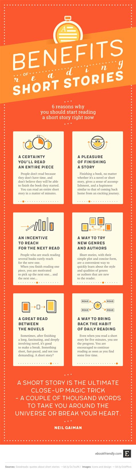 Benefits Of Reading Short Stories Infographic