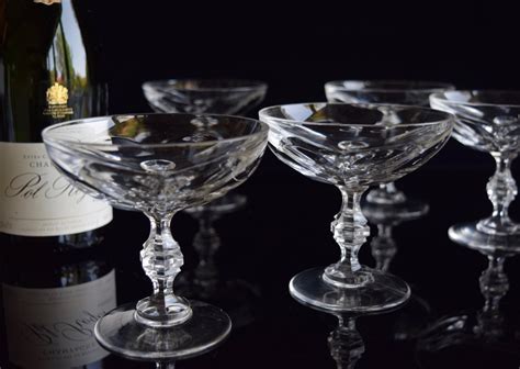 6 Baccarat Champagne Glasses C 1925 35 626291 Uk