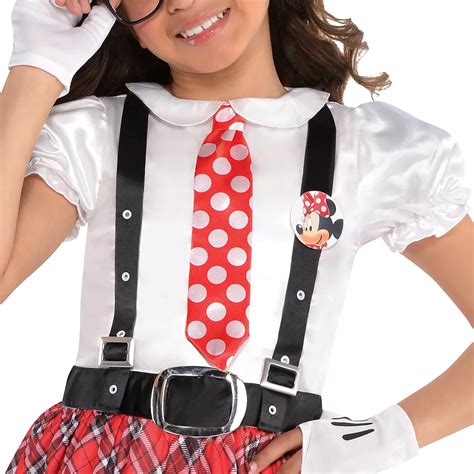 Girls Minnie Mouse Nerd Costume Party City