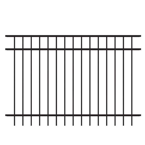 Forgeright Vinnings 4 Ft H X 6 Ft W Black Aluminum Fence Panel 861685