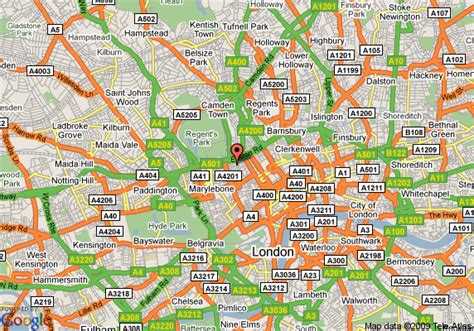 Odalarında yemek servisi isteyen misafirlerimiz için 24 saat oda servisi mevcuttur. Map of Holiday Inn London Regents Park, London