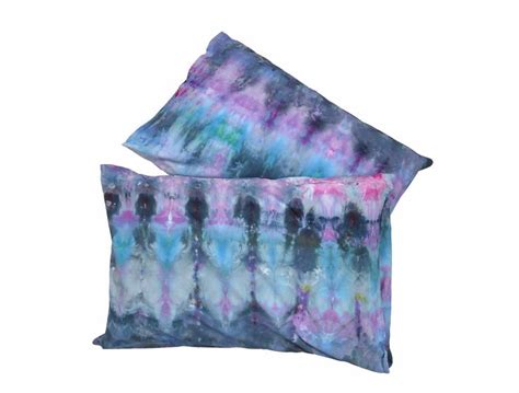 Tie Dye Pillowcases Ice Dye Standard Size Pillowcases In 100 Cotton