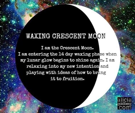 Waxing Crescent Moon Moon Spells Moon Cycles Waxing
