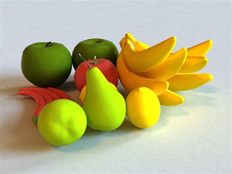Fruits And Vegetables 3d Model 3ds Max Files Free Download Modeling