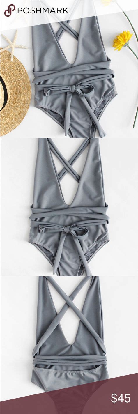 Grey One Piece Sold Boutique Trendy Chic Chic Boutique Fashion
