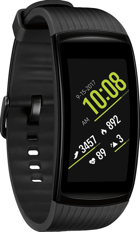 Best Buy Samsung Gear Fit2 Pro Fitness Smartwatch Small Black Sm