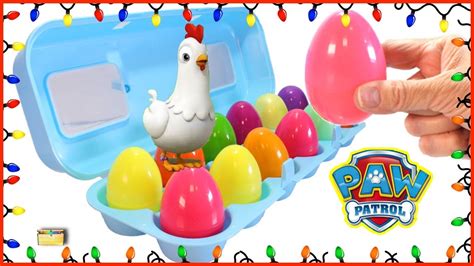 Chickalettas Christmas Surprise Eggs W Paw Patrol Toys Youtube