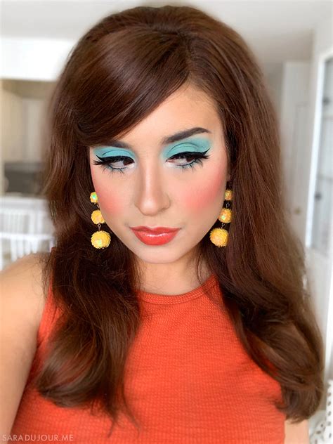 1960s Inspired Turquoise Eye Makeup Sara Du Jour