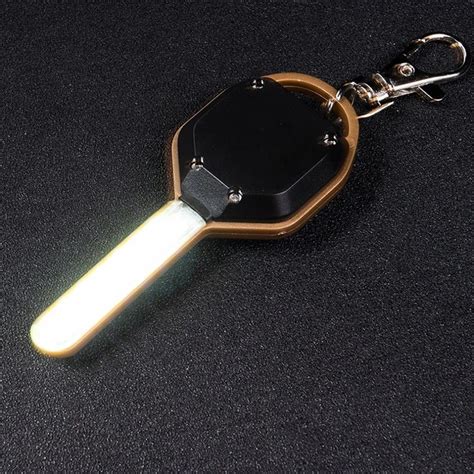 Mini Portable Abs Led Flashlight Light Mini Key Shape Key Chain Ring