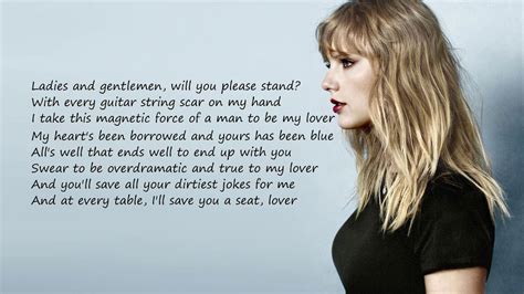 Taylor Swift Lover Lyrics Video Youtube