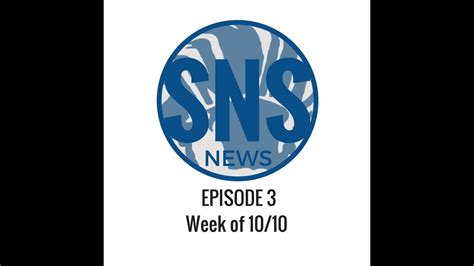 SNS NEWS Webisode Week of October 10th - YouTube