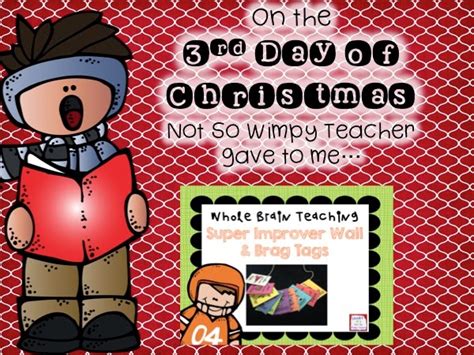 Diary Of A Not So Wimpy Teacher On The Third Day Of Christmas