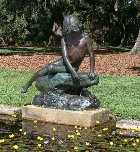 Brookgreen Gardens SC Babe And Frog Sculpture Augustus Saint Gaudens Sculpture Art