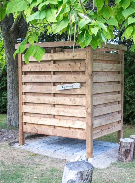 Build An Outdoor Shower Enclosure