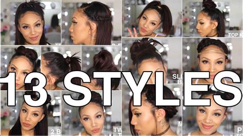 13 Styles For Straight Natural Hair Youtube