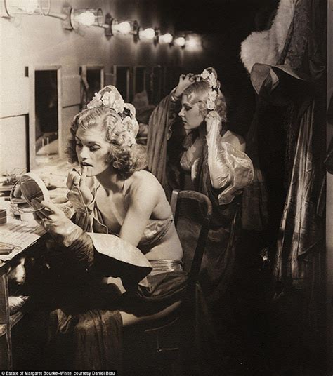 incredible photos of 1930s burlesque dancers backstage margaret bourke white vintage