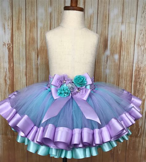 Ribbon Trimmed Tulle Tutu Skirt Customized In Any Color Choice