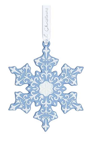 Wedgwood Christmas Snowflake Ornament Blue