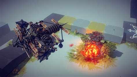 Besiege Video Games Explosion Pc Gaming Video Game Art Vehicle