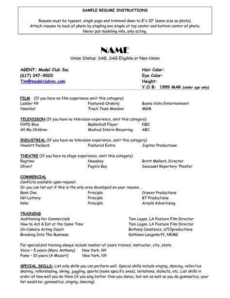 Committed to helping you land your dream job, we here at resume professional writers would like to help you in crafting the best acting. resume for child actor | scope of work template | Acting ...