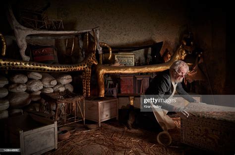 the director of the tutankhamun exhibition makes adjustments to the news photo getty images