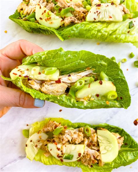 Healthy Chicken Salad Lettuce Wraps Liz Moody Easy Dinners