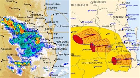 Qld Weather Storm Warning For Large Hailstones Heavy Rain Damaging
