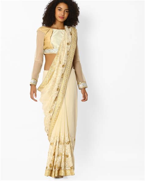 A sincere thanks to asopalav for making my bridal dreams come true. 10 New Ways To Wear Plain Georgette Sarees With Designer ...