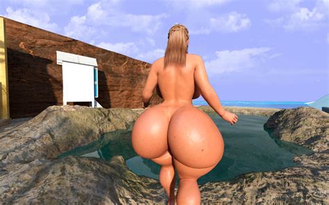 Rule 34 3d Arte Rvacomics Ass Back View Backboob Big Ass Big Breasts Blonde Hair Completely