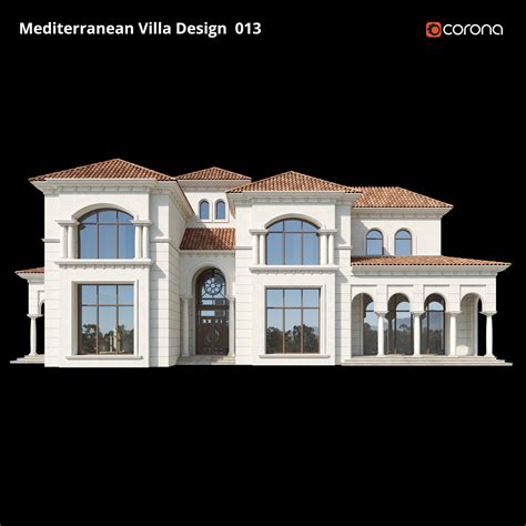 3d Model Mediterranean Villa Design 013 Cgtrader