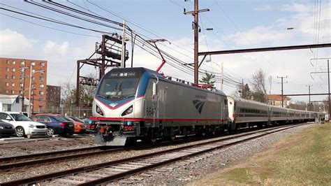 Amtrak Acs 64 Septa Test Train Hatboro Pa 3 10 16 Youtube