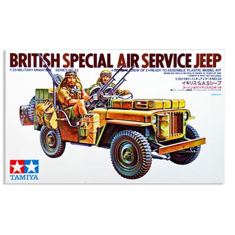 Tamiya 35033 British Special Air Service Jeep 135 Scale Kit Elgar
