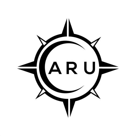 Aru Abstract Monogram Shield Logo Design On White Background Aru
