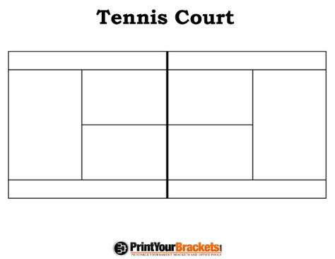 Similar in complexion to the golf putting green, the grass surface moves the ball the fastest of every grand slam surface because it lets the. Printable Tennis Court Diagram