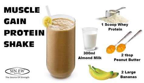 Sinew Nutrition On Twitter Muscle Gain Protein Shake Recipe You