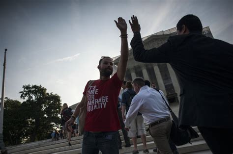 Supreme Court Strikes Down Doma Crowds Outside Of Supreme Court Erupt In Joy [photos] Ibtimes