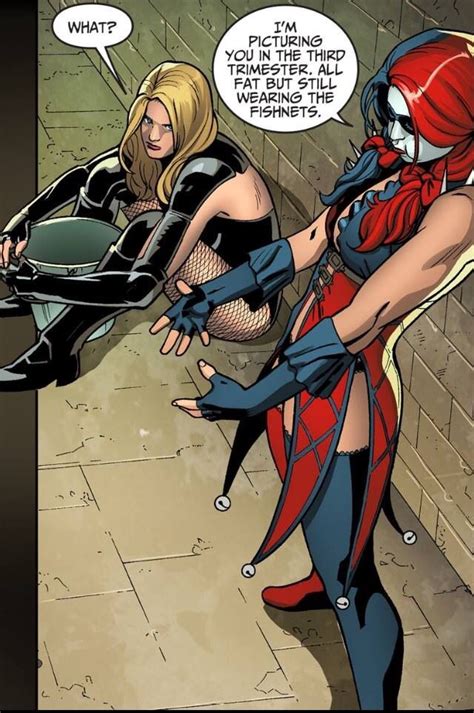 Hahahaha Black Canary And Harley Quinn Green Arrow Knows What He Did