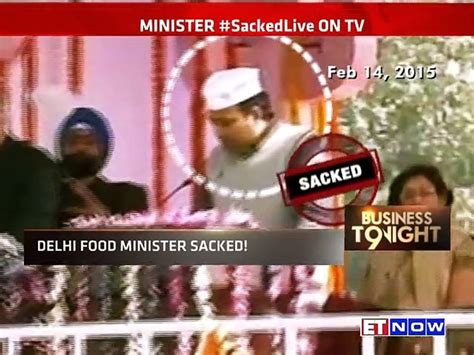 arvind kejriwal sacks delhi food minister video dailymotion