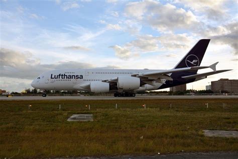 First Airbus A380 In New Lufthansa Design On Time For The 100th