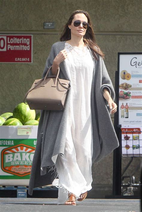 angelina jolie in maxi white dress at gelsons market 44 gotceleb